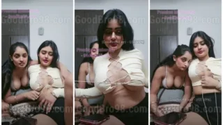 Lesbian Tango Super Sexy Playing With Boobies