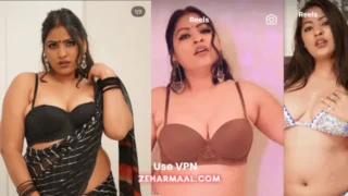 Busty Model Anjali Gaud 6-Minute Strip Tease Goes Topless and Shows Her Boobs